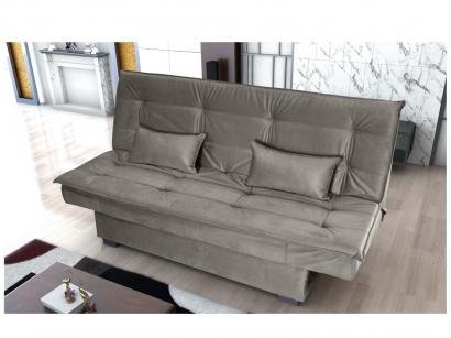 Sofá-cama Casal 3 Lugares Suede Matrix - Esmeralda