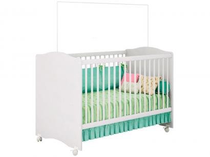 Berço/Mini Cama Grade Removível 4 Rodízios - 3 Ajustes de Altura Móveis Estrela Xodó
