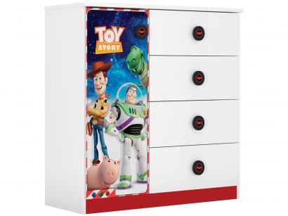 Cômoda Infantil 1 Porta 4 Gavetas Móveis Estrela - Toy Story 19650