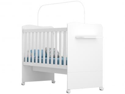 Berço Mini Cama Americano Branco Brilho Grade Fixa - Móveis Canaã Munique