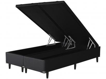 Base Cama Box Queen Size Umaflex com Baú - Bipartido 29cm de Altura Facility