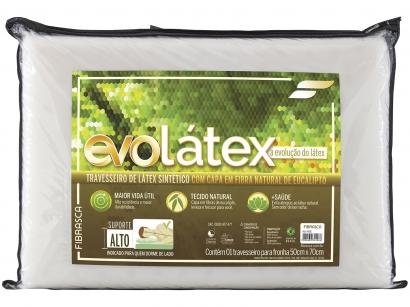Travesseiro Fibrasca de Pescoço Evolátex Alto - 789663034428