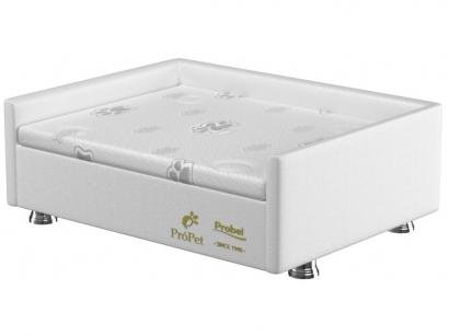 Cama Box para Cachorro e Gato M Probel - PróPet Luxo Branca