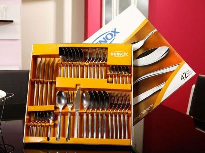 Faqueiro Brinox Turim 5111/118 Inox - 42 Peças