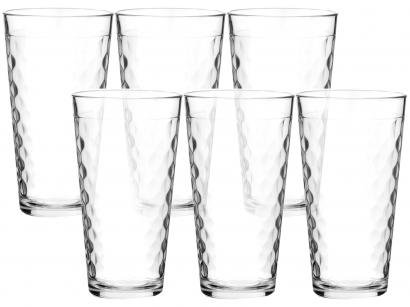 Jogo de Copos de Vidro 350ml 6 Peças Nadir - SM Marrocos