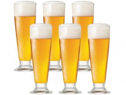 Jogo de Copos de Vidro para Cerveja 300ml - 6 Peças Ruvolo Glass Company Tulipa