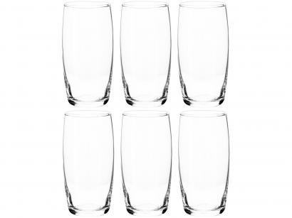 Jogo de Copos de Vidro 300ml 6 Peças Nadir - Oca Long Drink