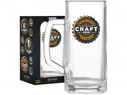 Caneca de Cerveja de Vidro 500ml Ruvolo For You - Rock Colletion