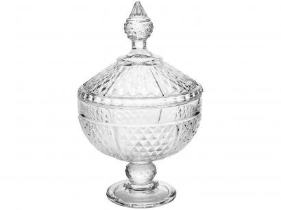 Potiche de Cristal com Tampa e com Pé - Lyor Perseu