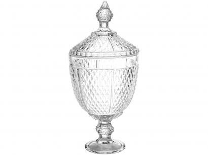 Potiche de Cristal com Tampa com Pé - Lyor Perseu
