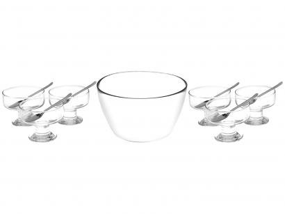 Jogo de Sobremesa Vidro Ruvolo Gourmet Athenas - 13 Peças