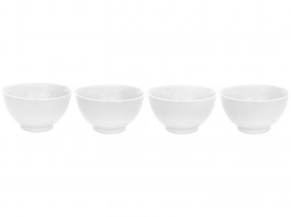 Conjunto de Bowls Branco Porcelana Schmidt 500ml - 70810132200030500000 4 Peças