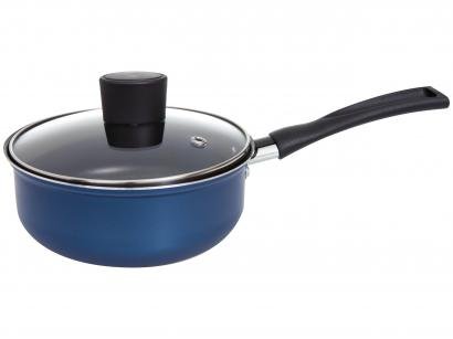 Panela Rochedo Antiaderente de Alumínio - Azul 16cm 1,3L Idea