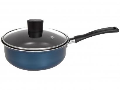Panela Rochedo Antiaderente de Alumínio - Azul 18cm 1,7L Idea
