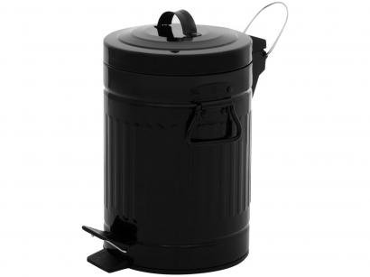 Lixeira Inox com Pedal e Tampa 5L Brinox - Retrô