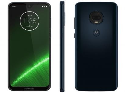 Smartphone Motorola G7 Plus 64GB Indigo 4G - 4GB RAM Tela 6,24" Câm. Dupla + Câm. Selfie 12MP