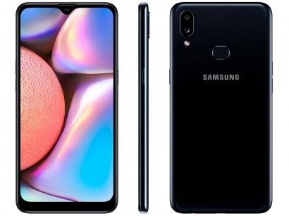 Smartphone Samsung Galaxy A10s 32GB Preto 4G - 2GB RAM 6,2" Câm. Dupla + Selfie 8MP