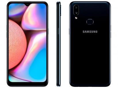 Smartphone Samsung Galaxy A10s 32GB Preto - 4G 2GB RAM 6,2" Câm. Dupla + Selfie 8MP