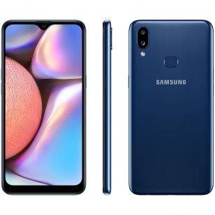Smartphone Samsung Galaxy A10s 32GB Azul - 4G 2GB RAM 6,2" Câm. Dupla + Selfie 8MP