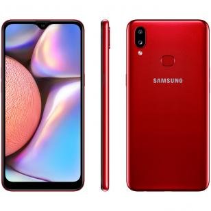 Smartphone Samsung Galaxy A10s 32GB Vermelho - 4G 2GB RAM 6,2" Câm. Dupla + Selfie 8MP