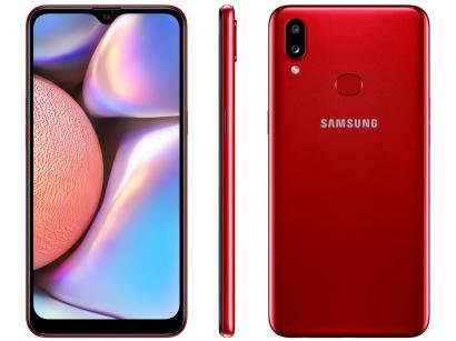 Smartphone Samsung Galaxy A10s 32GB Vermelho - 4G 2GB RAM 6,2" Câm. Dupla + Selfie 8MP