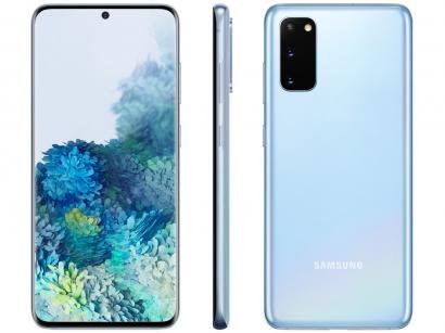 Smartphone Samsung Galaxy S20 128GB Cloud Blue 4G - Octa-Core 8GB RAM 6,2" Câm. Tripla + Selfie 10MP
