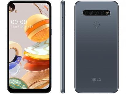 Smartphone LG K61 128GB Titânio 4G Octa-Core - 4GB RAM 6,53" Câm. Quádrupla + Selfie 16MP