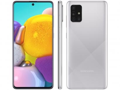 Smartphone Samsung Galaxy A71 128GB Cinza 4G - 6GB RAM 6,7" Câm. Quádrupla + Selfie 32MP