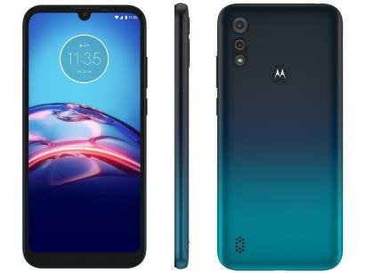 Smartphone Motorola Moto E6S 64GB Azul Navy 4G - Octa-Core 4GB RAM 6,1" Câm. Dupla + Selfie 5MP