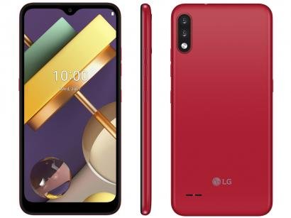 Smartphone LG K22 Red 4G Quad-Core 2GB RAM - Tela 6,2" Câm. Dupla + Selfie 5MP Dual Chip