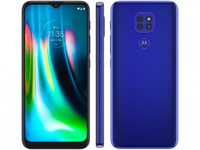 Smartphone Motorola Moto G9 Play 64GB Azul Safira - 4G Octa-Core 4GB RAM 6,5" Câm. Tripla + Selfie 8MP