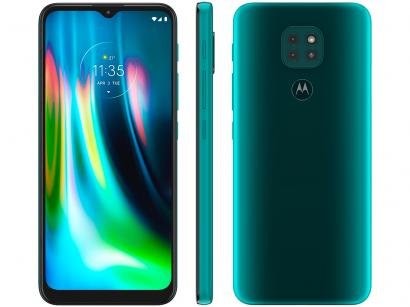 Smartphone Motorola Moto G9 Play 64GB Verde - Turquesa 4GB RAM 6,5" Câm. Tripla + Selfie 8MP
