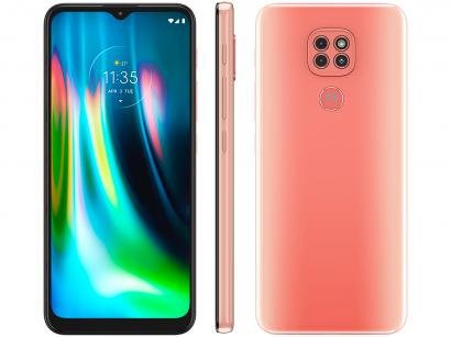 Smartphone Motorola Moto G9 Play 64GB Rosa Quartzo - 4G Octa-Core 4GB RAM 6,5" Câm. Tripla + Selfie 8MP