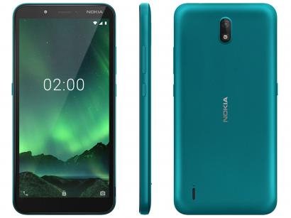 Smartphone Nokia C2 16GB Verde 4G 1GB RAM 5,7" - Câm. 5MP + Selfie 5MP Dual Chip
