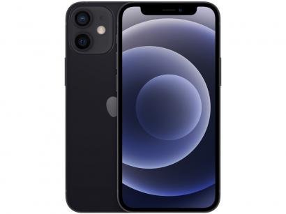 iPhone 12 Mini Apple 64GB Preto 5,4" - Câm. Dupla 12MP iOS