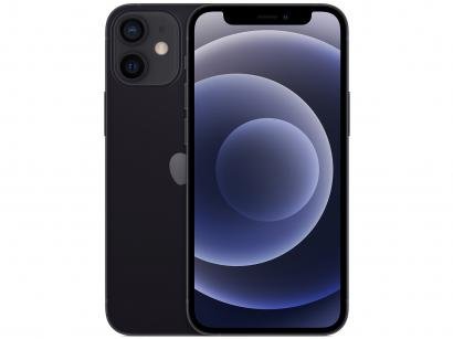 iPhone 12 Mini Apple 256GB Preto 5,4" - Câm. Dupla 12MP iOS