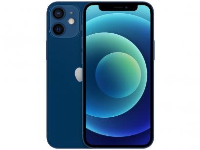 iPhone 12 Mini Apple 256GB Azul 5,4" - Câm. Dupla 12MP iOS
