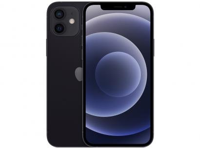 iPhone 12 Apple 128GB Preto Tela 6,1" - Câm. Dupla 12MP iOS