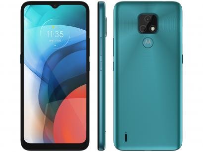 Smartphone Motorola Moto E7 32GB Aquamarine - 4G Octa-Core 2GB RAM 6,5" Câm. Dupla + Selfie 5MP