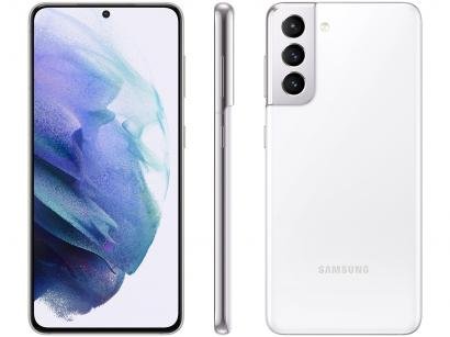 Smartphone Samsung Galaxy S21 128GB Branco 5G - 8GB RAM Tela 6,2" Câm. Tripla + Selfie 10MP