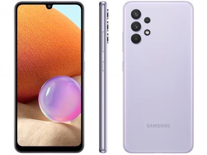 Smartphone Samsung Galaxy A32 128GB Violeta 4G - 4GB RAM Tela 6,4" Câm. Quádrupla + Selfie 20MP