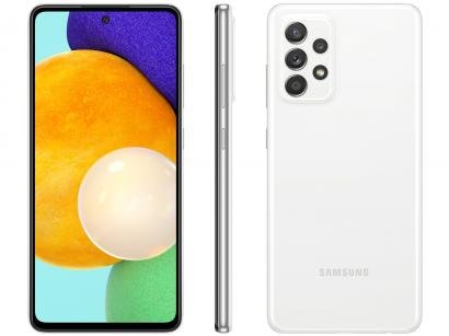 Smartphone Samsung Galaxy A52 128GB Branco 4G - 6GB RAM Tela 6,5" Câm. Quádrupla + Selfie 32MP
