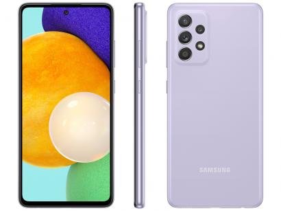 Smartphone Samsung Galaxy A52 128GB Violeta 4G - 6GB RAM Tela 6,5" Câm. Quádrupla + Selfie 32MP