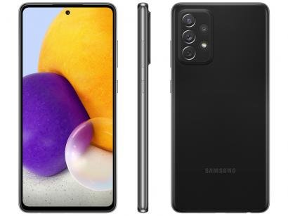 Smartphone Samsung Galaxy A72 128GB Preto 4G - 6GB RAM Tela 6,7" Câm. Quádrupla + Selfie 32MP