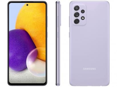 Smartphone Samsung Galaxy A72 128GB Violeta 4G - 6GB RAM Tela 6,7" Câm. Quádrupla + Selfie 32MP