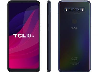 Smartphone TCL 10 SE 128GB Azul 4G Octa-Core - 4GB RAM Tela 6,52" Câm. Tripla + Selfie 8MP