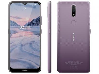 Smartphone Nokia 2.4 64GB Roxo 4G Octa-Core - 3GB RAM Tela 6,5" Câm. Dupla + Selfie 5MP
