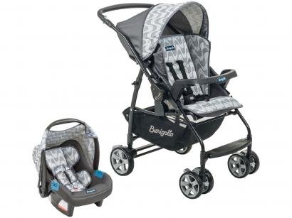 Carrinho de Bebê com Bebê Conforto Burigotto - Travel System Rio K Touring Evolution 0 a 15kg