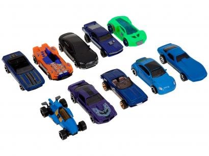 Kit 10 Carrinhos Hot Wheels Mattel - 54886
