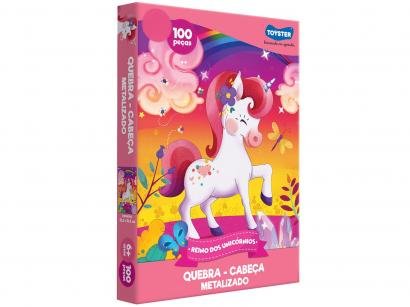 Quebra-cabeça 100 Peças Reino dos Unicórnios - Toyster 2573